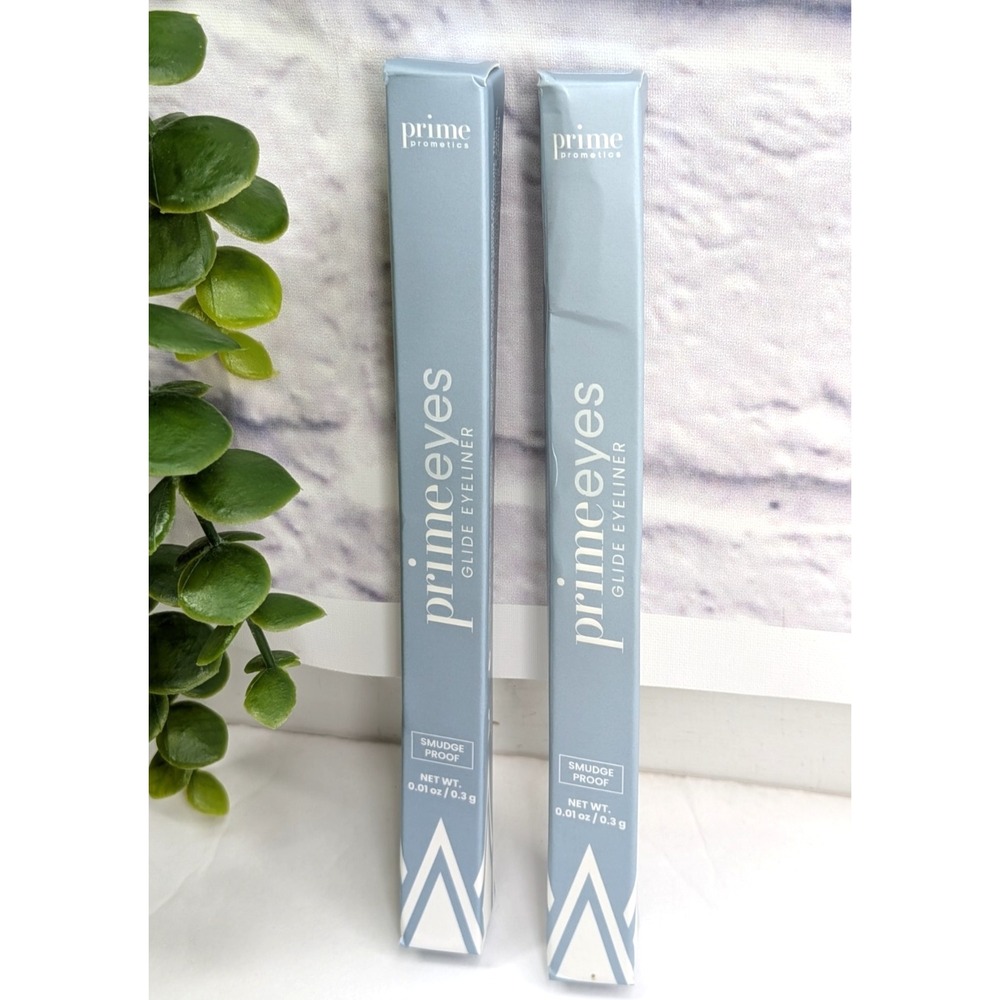 NIB LOT 2 SAFFHIRE & MOCHA💎PrimeEyes Prometics Glide Eyeliner Mature Skin Set